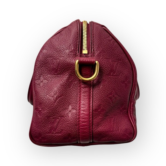 (SOLD) LOUIS VUITTON Empreinte Speedy Bandouliere 25 Two-Way Bag w/COA, Aurore - Picture 4 of 16